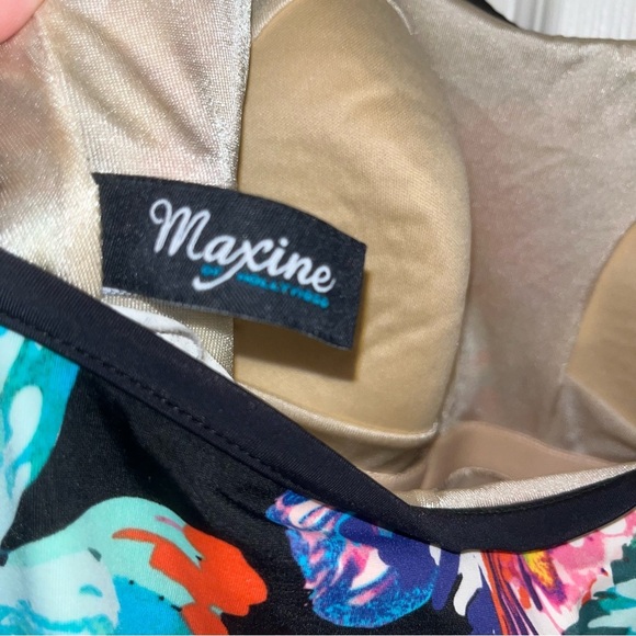 Vintage bathing suit Maxine of Hollywood Floral Swimsuit retro beach 12 - Picture 5 of 5